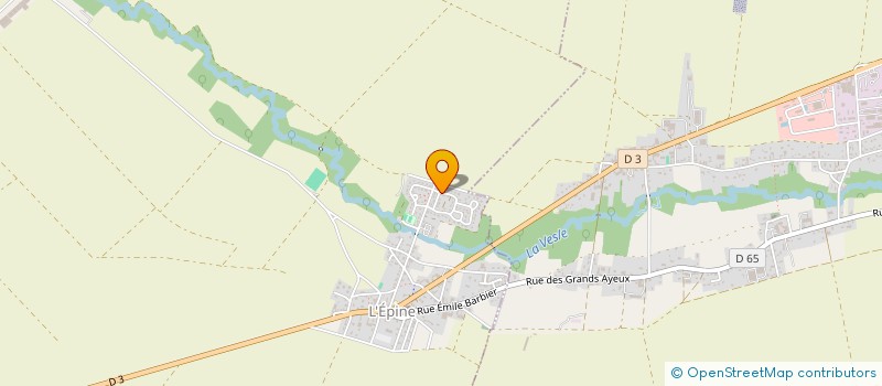 localisation de l'entreprise GFA DES BORNES  L'EPINE