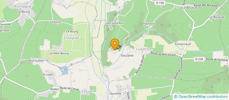 localisation de l'entreprise GFA DES BOYNEAUX  LUGASSON