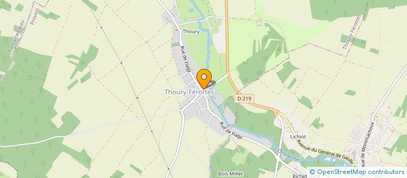 localisation de l'entreprise GFA DES BRANDONS  THOURY-FEROTTES