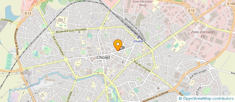 localisation de l'entreprise GFA DES BRECHERES à CHOLET