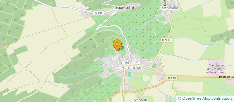localisation de l'entreprise GFA DES BRISES à VIGNEULLES-LES-HATTONCHATEL