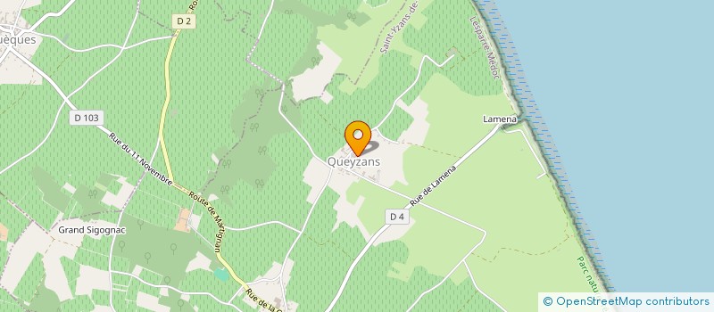 localisation de l'entreprise GFA DES BROUSTERAS  SAINT-YZANS-DE-MEDOC