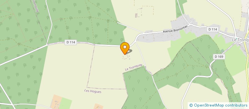 localisation de l'entreprise GFA DES BRULINS  LE TRONQUAY