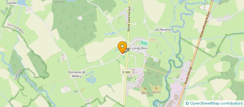 localisation de l'entreprise GFA DES BUISSONIERS  SAINT-FORGEOT