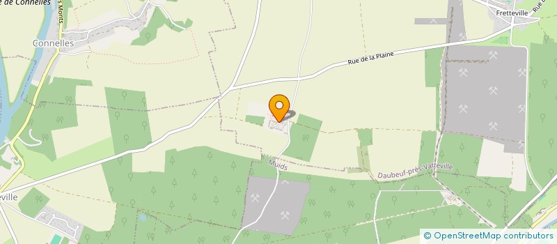 localisation de l'entreprise GFA DES BUSPINS  DAUBEUF PRES VATTEVILLE