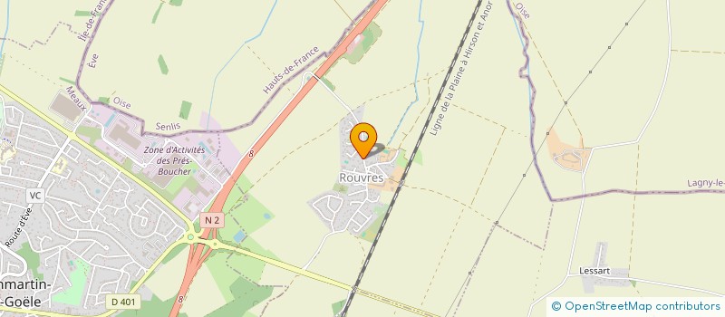 localisation de l'entreprise GFA DES BUTTES  ROUVRES