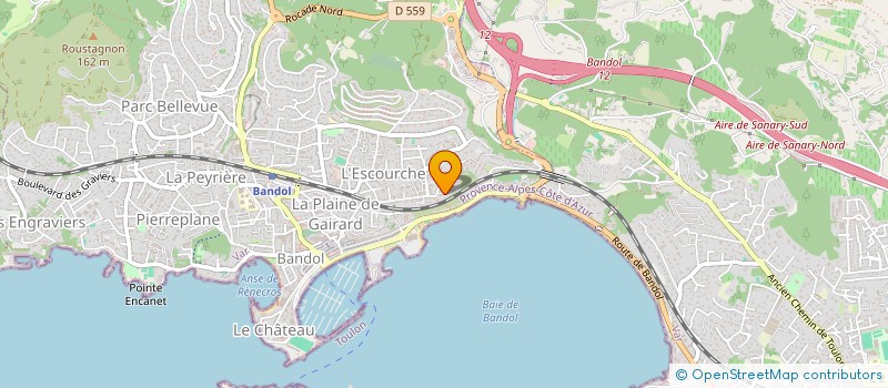 localisation de l'entreprise GFA DES CADIERES DE BRANDIS à BANDOL