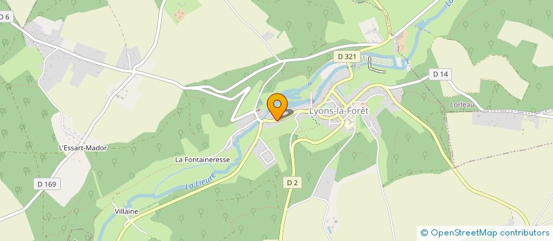 localisation de l'entreprise GFA DES CAP  LYONS-LA-FORET