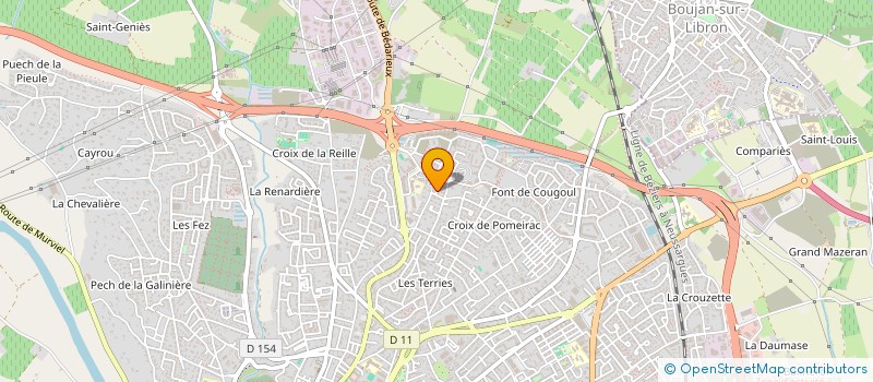 localisation de l'entreprise GFA DES CARTAIRADES à BEZIERS