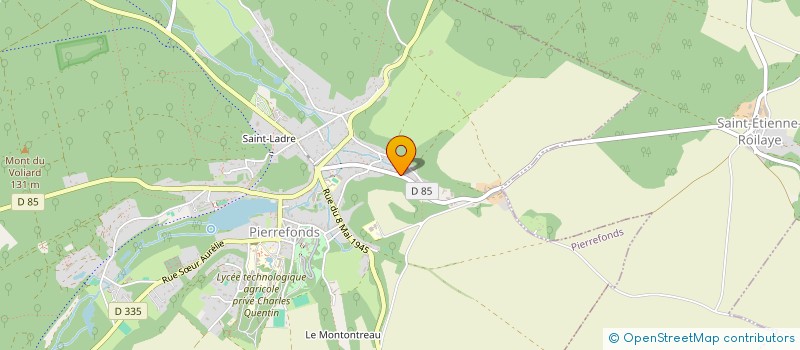 localisation de l'entreprise GFA DES CASCADES  PIERREFONDS