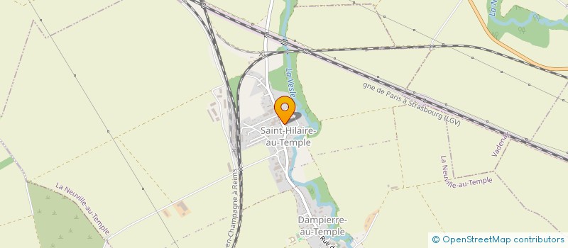 localisation de l'entreprise GFA DES CERISELOTS  LA NEUVILLE-AU-TEMPLE