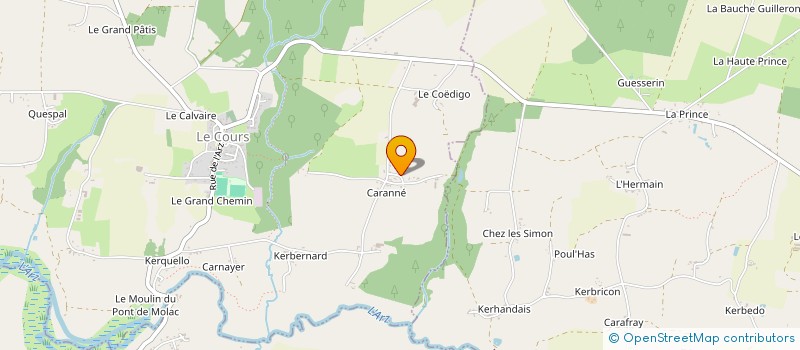 localisation de l'entreprise GFA DES CERISIERS  LE COURS