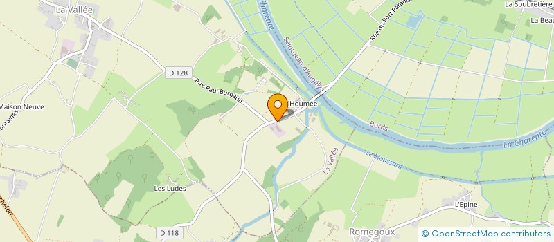 localisation de l'entreprise GFA DES CHAMPS GRIBOUX  LA VALLEE