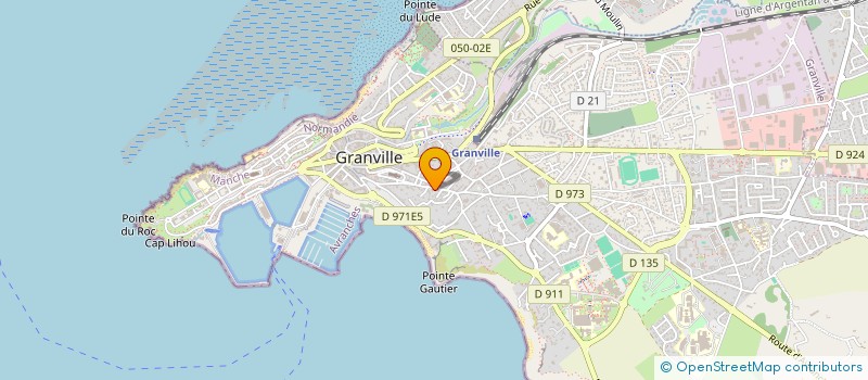 localisation de l'entreprise GFA DES CHAMPS JOUAULT à GRANVILLE