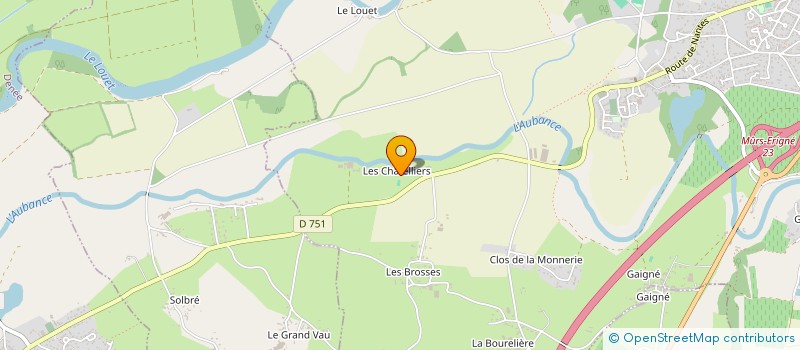 localisation de l'entreprise GFA DES CHATELIERS  MURS-ERIGNE