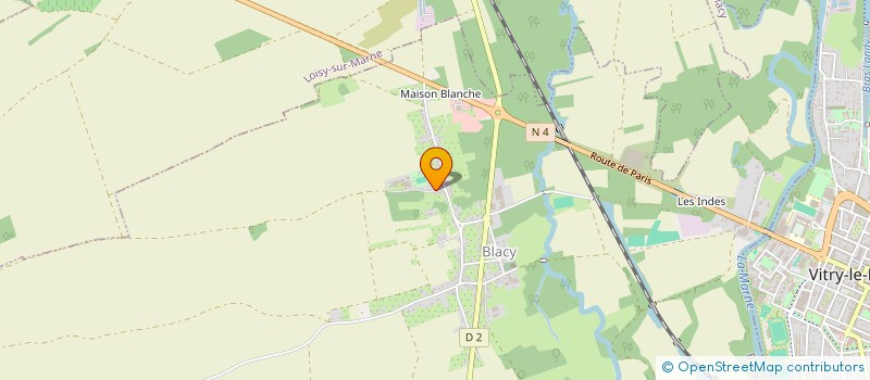 localisation de l'entreprise GFA DES CHAUMES  BLACY