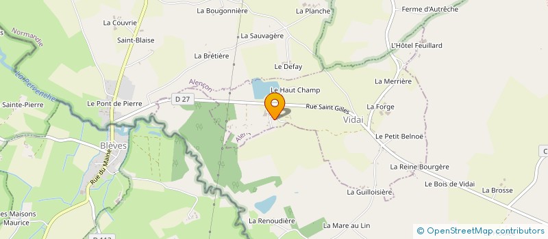 localisation de l'entreprise GFA DES CHENES à VIDAI