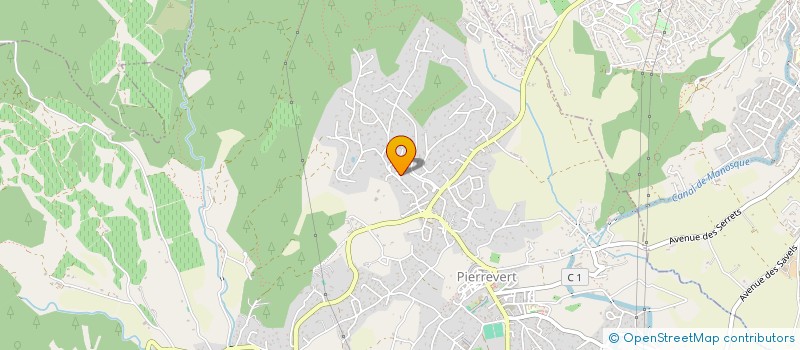 localisation de l'entreprise GFA DES CHENES VERTS  PIERREVERT