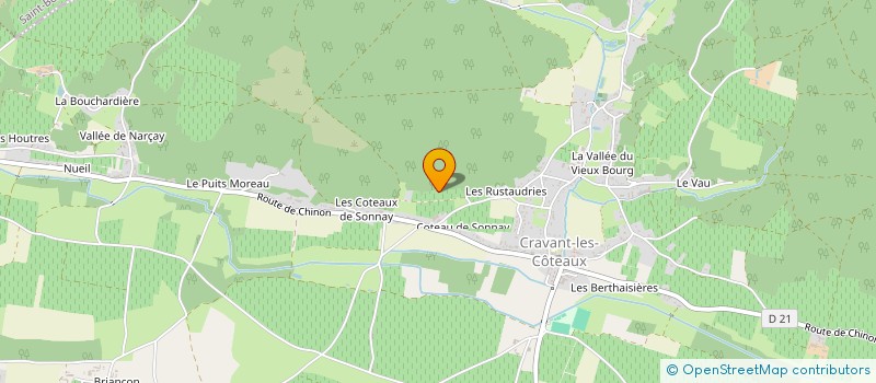 localisation de l'entreprise GFA DES CHESNAIES à CRAVANT-LES-COTEAUX