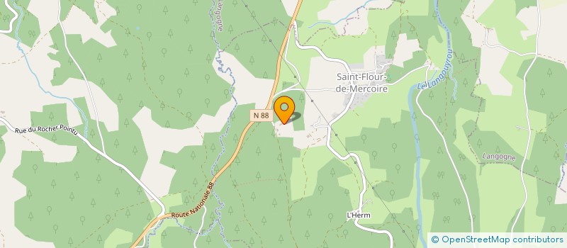 localisation de l'entreprise GFA DES CHEVAILLOUX  LANGOGNE