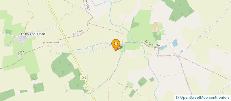 localisation de l'entreprise GFA DES CLAIRBAUDIERES  PAIZAY-LE-SEC