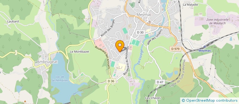 localisation de l'entreprise GFA DES COLIBRIS  MEYMAC