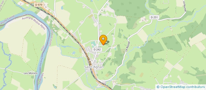 localisation de l'entreprise GFA DES COLLINS  GILLY-SUR-LOIRE