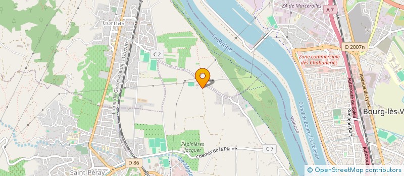 localisation de l'entreprise GFA DES COMBES  LYON