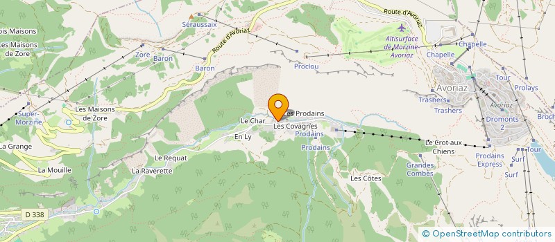 localisation de l'entreprise GFA DES COMBETTES à MORZINE