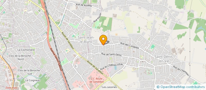 localisation de l'entreprise GFA DES CORDELLES à SAINT-DENIS-EN-VAL