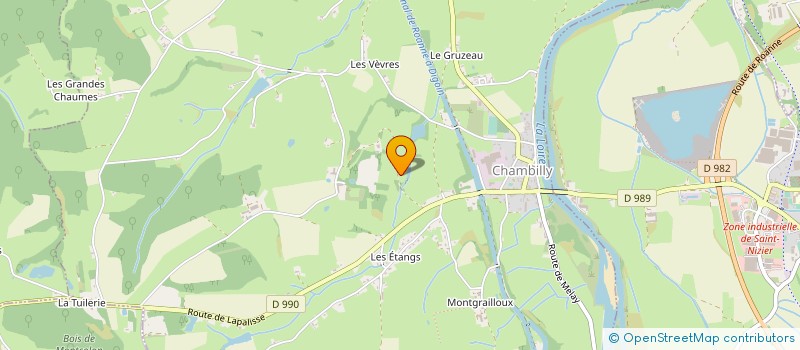 localisation de l'entreprise GFA DES COTEAUX  CHAMBILLY