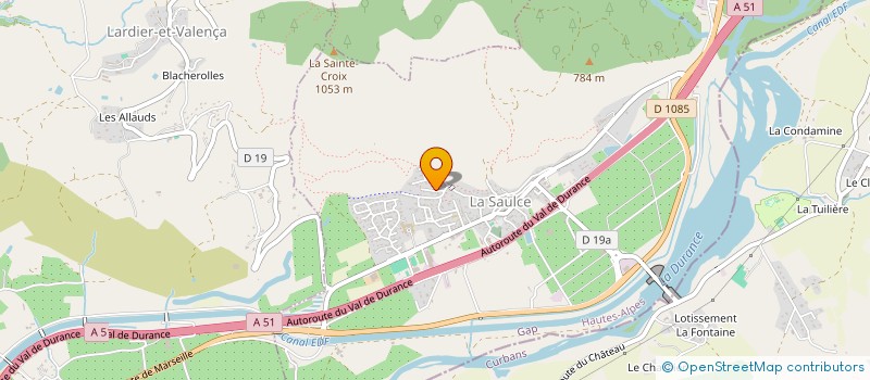 localisation de l'entreprise GFA DES COTEAUX à LA SAULCE