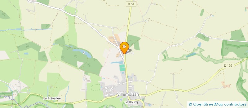 localisation de l'entreprise GFA DES COTEAUX DE L'AUXENCE  VAL D'ERDRE-AUXENCE