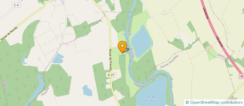 localisation de l'entreprise GFA DES COUDEREAUX  PREUILLY