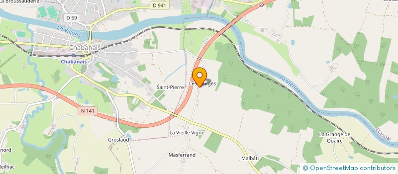 localisation de l'entreprise GFA DES DAUGES MASTIZON à CHASSENON