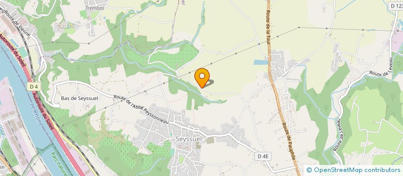 localisation de l'entreprise GFA DES DAUPHINOIS  SEYSSUEL