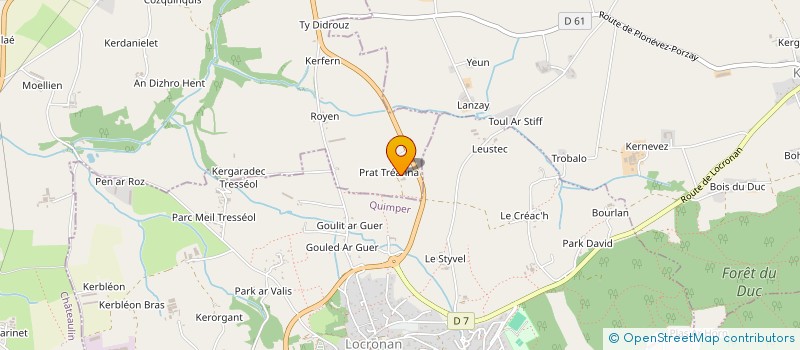 localisation de l'entreprise GFA DES DEUX COMMUNES  PLONEVEZ-PORZAY