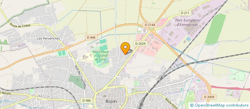 localisation de l'entreprise GFA DES DEUX MARAIS  RIOM