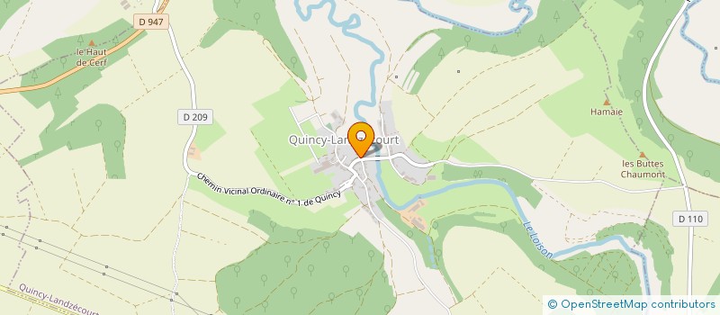 localisation de l'entreprise GFA DES DEUX MARRONNIERS à QUINCY-LANDZECOURT