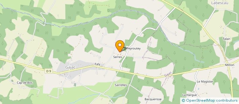 localisation de l'entreprise GFA DES DEUX SERRES  GAJAC