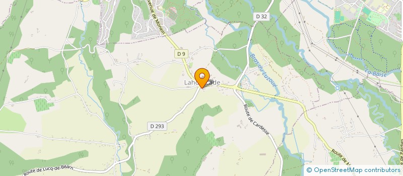 localisation de l'entreprise GFA DES DOMAINES DE PEES  LAHOURCADE