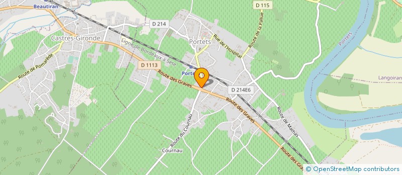 localisation de l'entreprise GFA DES DOMAINES HAVERLAN à PORTETS