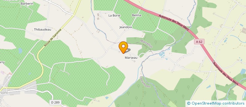 localisation de l'entreprise GFA DES DOMAINES VALADE LARROZE  COCUMONT