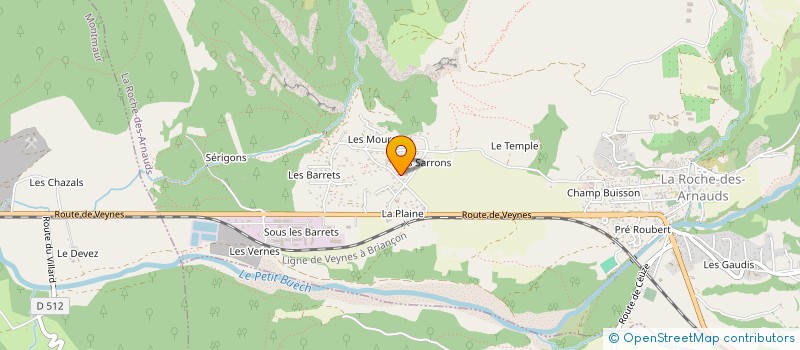 localisation de l'entreprise GFA DES EAUX DOUCES  LA ROCHE-DES-ARNAUDS