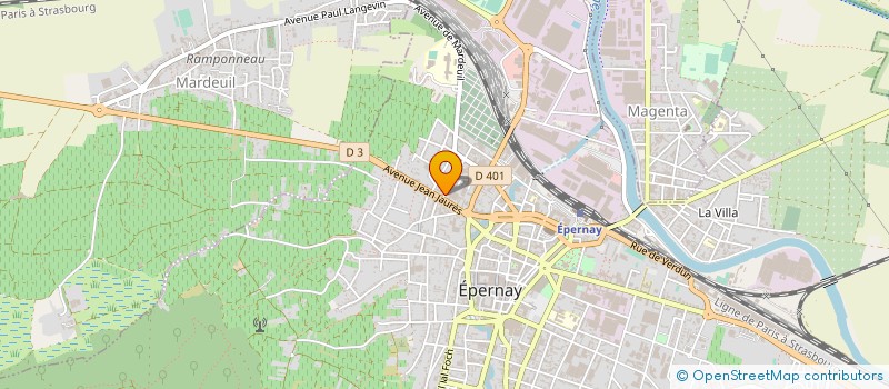 localisation de l'entreprise GFA DES ECALOTS à EPERNAY