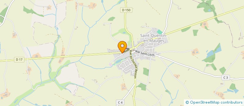 localisation de l'entreprise GFA DES ECURIES DES MAUGES  BEAUPREAU-EN-MAUGES