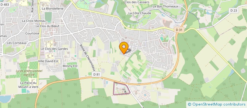 localisation de l'entreprise GFA DES EDELWEISS  LESCHAUX