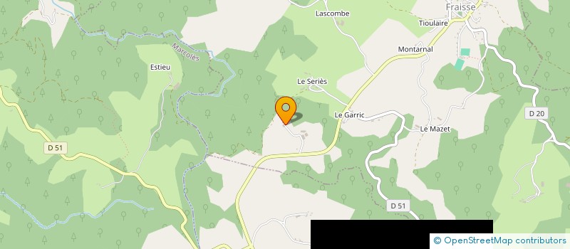 localisation de l'entreprise GFA DES ESTIVES à LACAPELLE-DEL-FRAISSE