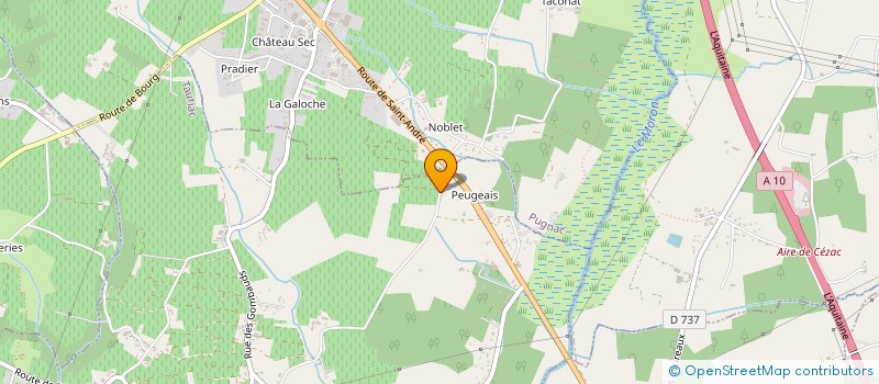 localisation de l'entreprise GFA DES EYQUEMS  TAURIAC