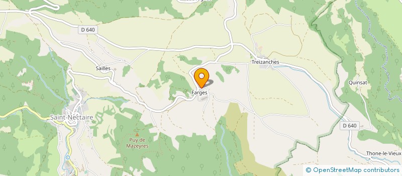 localisation de l'entreprise GFA DES FARGES  SAINT-NECTAIRE
